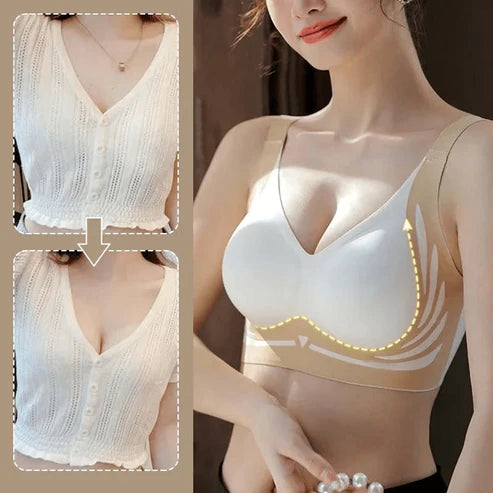 🎁Last Day 49% Off - Super gather bra | Wireless Push-up Bra👍No more sagging breasts